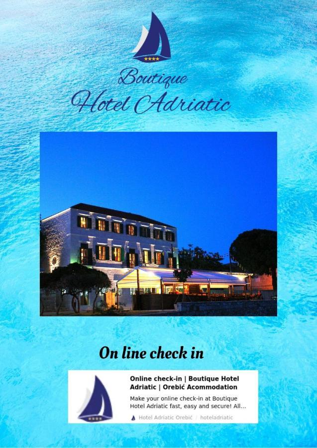 Heritage Boutique Hotel Adriatic-Adults Only Orebić Eksteriør bilde